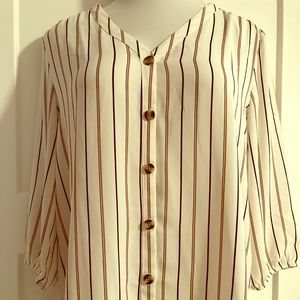 Maurices striped blouse size L